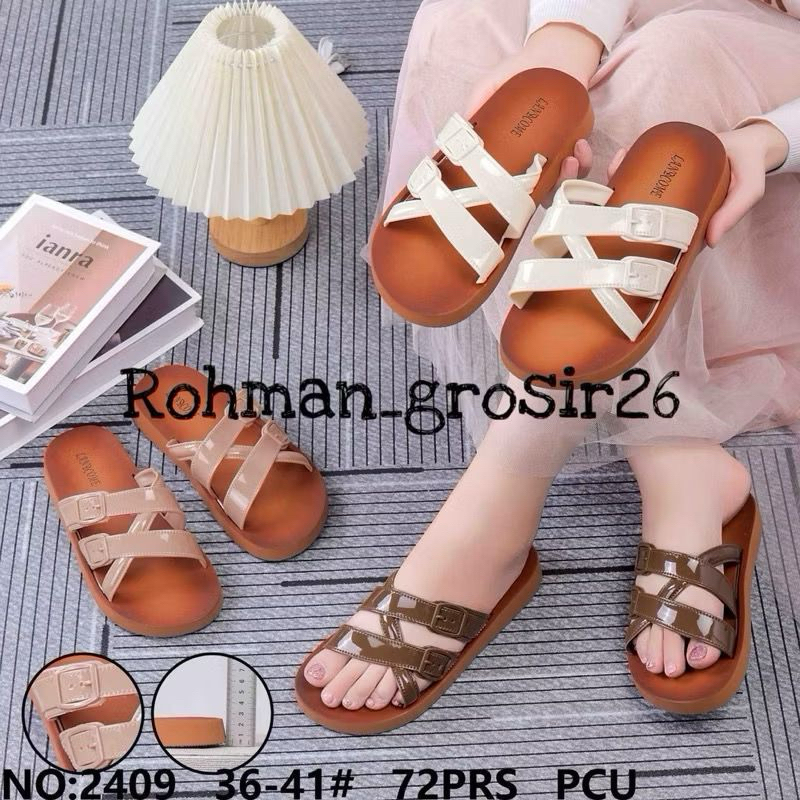 sandal motif tali lancome import
