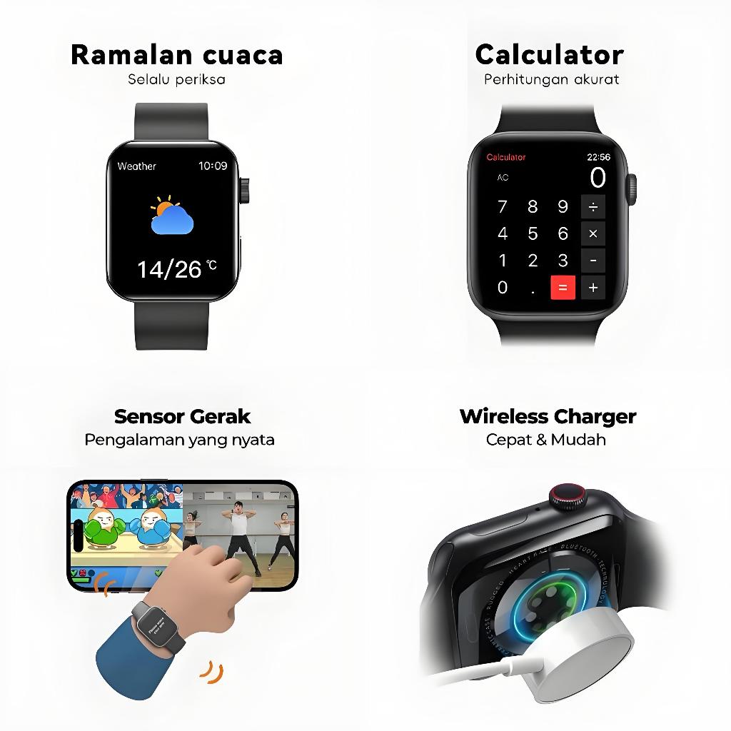 HOT SALE [COD] Samsung Smartwatch Watch 10 Jam Pintar Olahraga Bluetooth Smart Watch Pintar Wanita