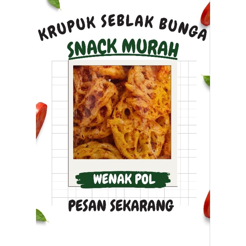 

Krupuk seblak bunga