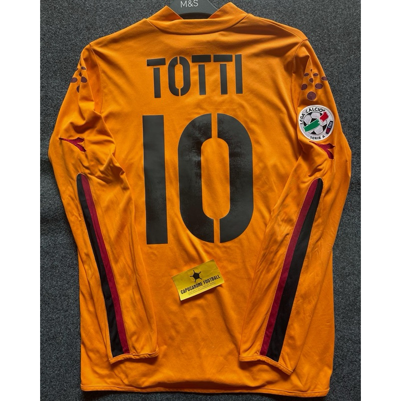 JERSEY ORIGINAL Authentic ORI AS ROMA RETRO 2003 2004 03 04 Third 3rd LONGSLEEVE PANJANG LS VINTAGE 