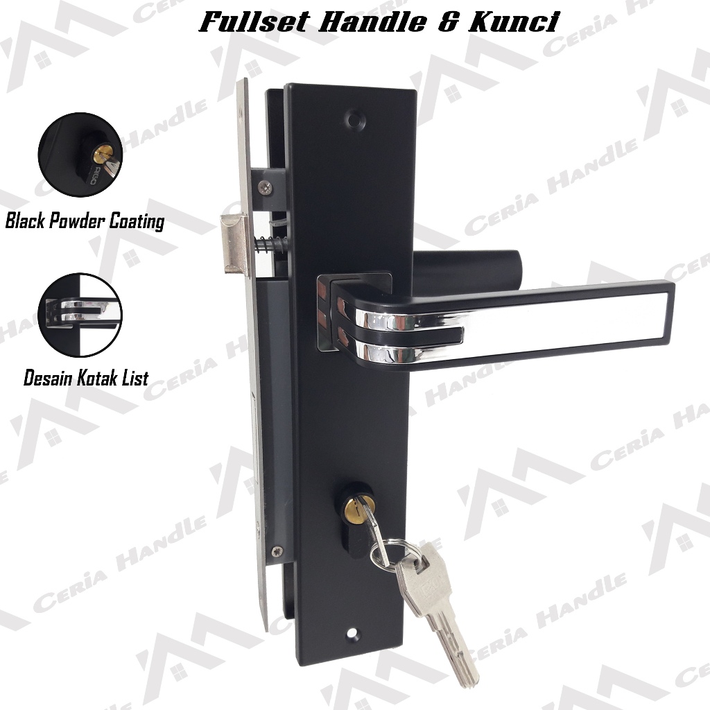 Kunci Pintu Kamar Tidur Fullset Handle Gagang Pintu Minimalis Tarikan Pintu 1 Set Mewah