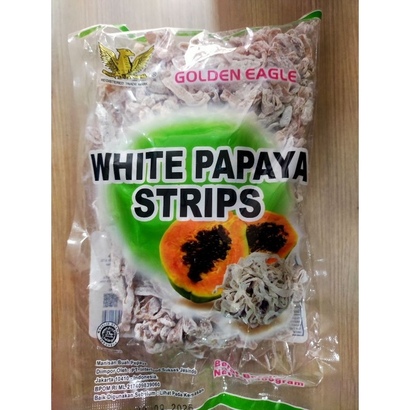 

Manisan Pepaya /White papaya strips golden eagle