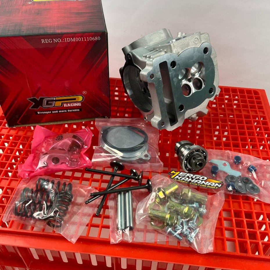 Head Kop Mio 5TL 4 Klep Satu Set Komplit Porting CNC XGP Racing