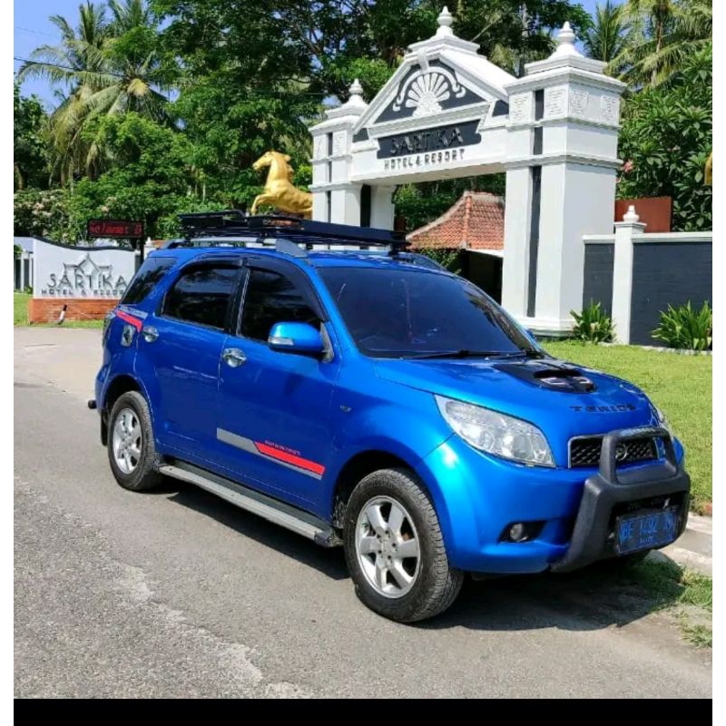 roof rack bagasi atas mobil model jepit roof rail langsung mobil rush lama