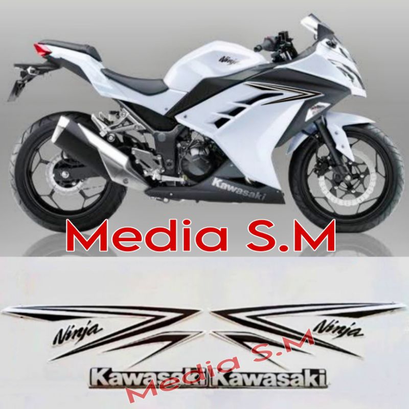 Striping sticker Kawasaki Ninja 250fi 2016 PUTIH