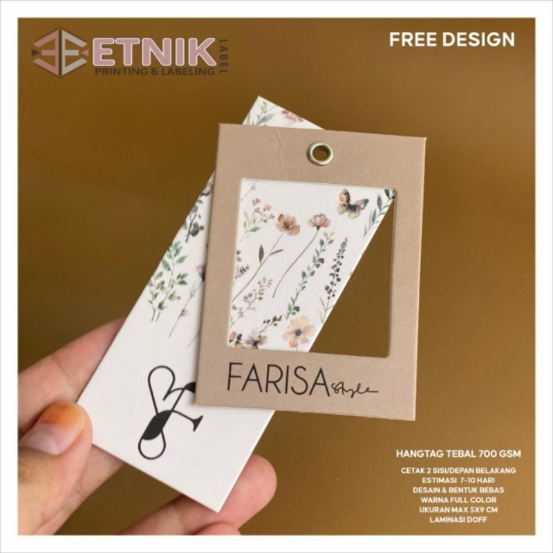 

hangtag tebal hang tag label hangtag label baju label tag ( 700 gsm)