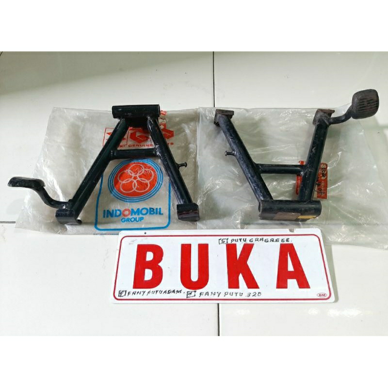 Standar tengah standar dua Jagang Jagrak motor Suzuki Rc 80 Rc100 Sprinter orijinal