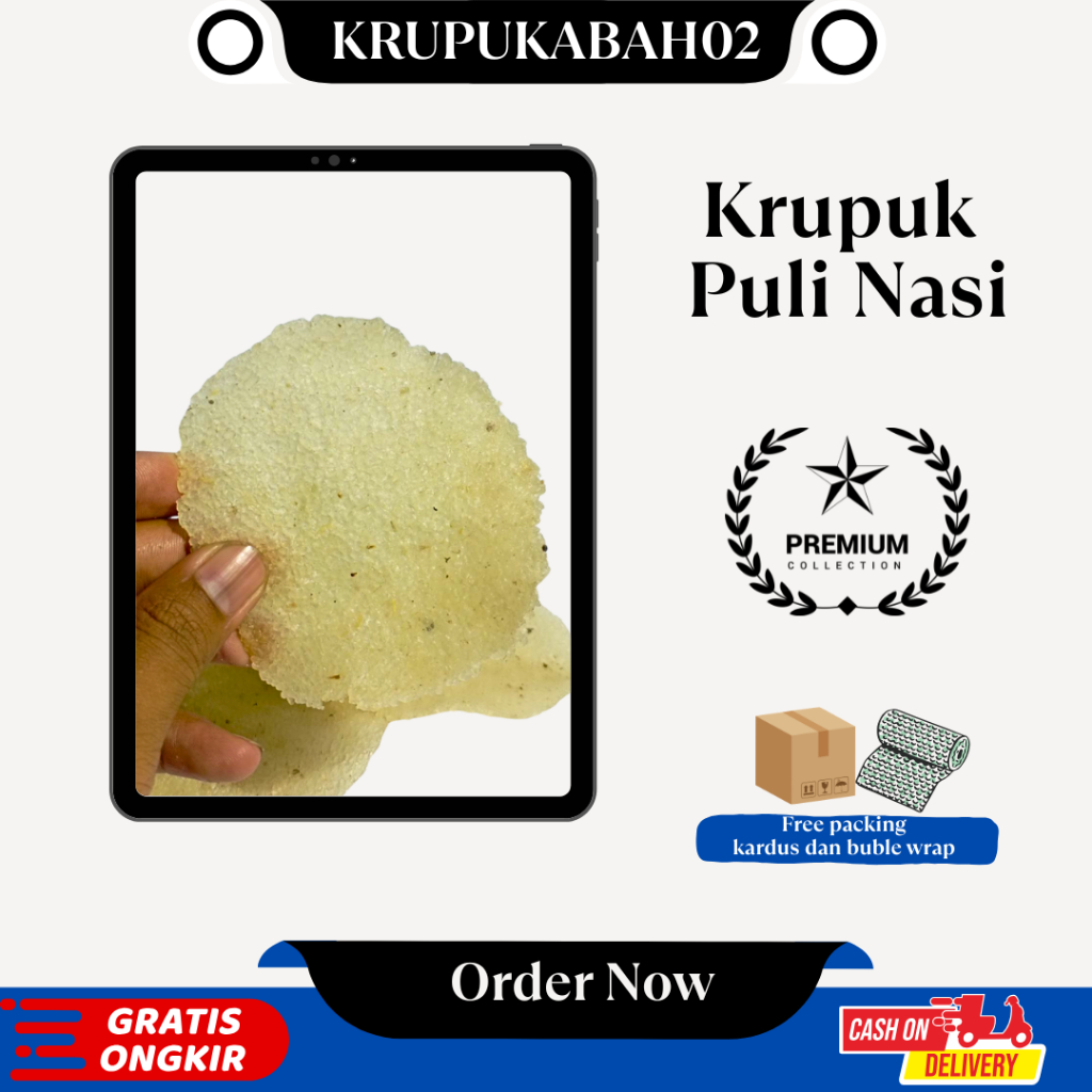 

(Promo) Krupuk Puli Nasi Tanpa Pengawet Kerupuk Gendar