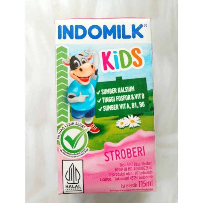 

SUSU INDOMILK KIDS Susu Rasa Strawberry Uk 115 Ml Exp 2026