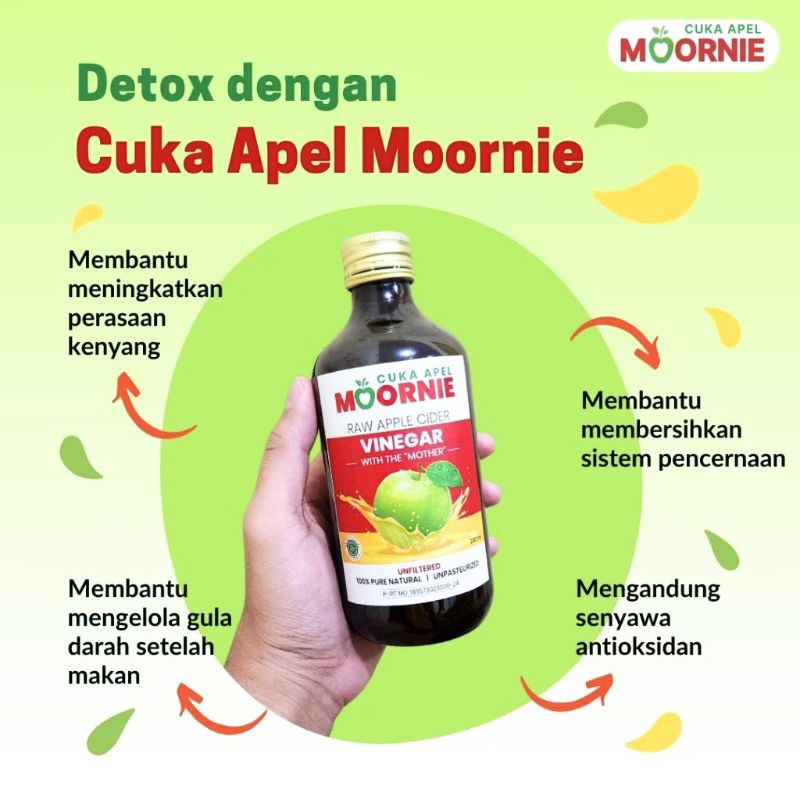 

Cuka Apel Moornie Asli Original 100% Terbaik