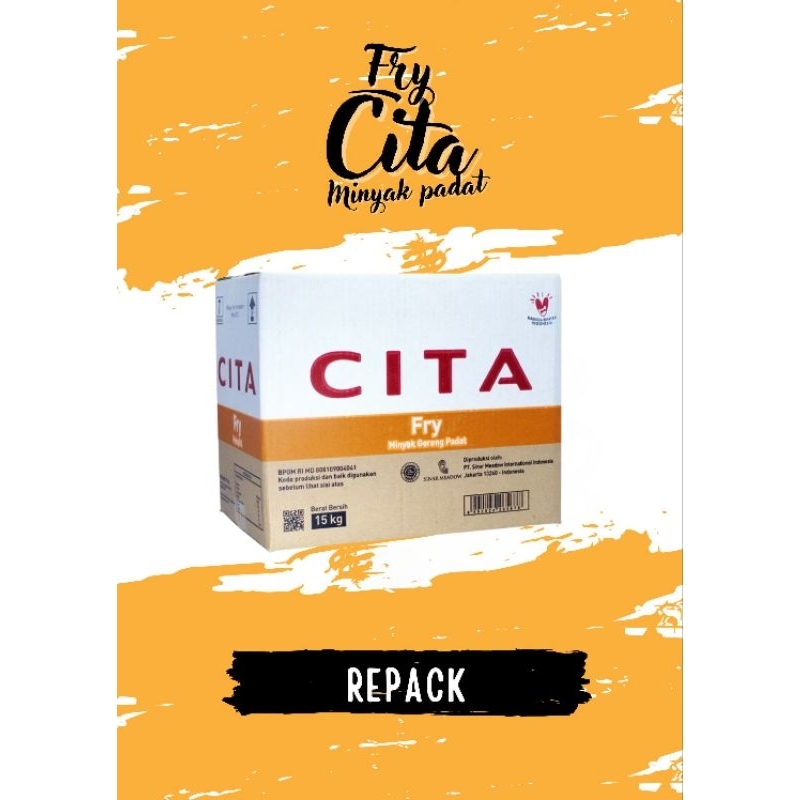 

CITA Fry Frying Fat Minyak Goreng Padat MURAH Minyak Beku Kemasan REPACK 500 Gram