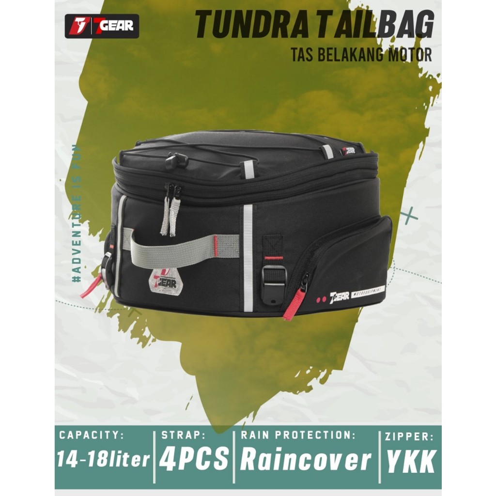 Tailbag Seat Bag 7Gear Tundra Tas Jok braket Motor