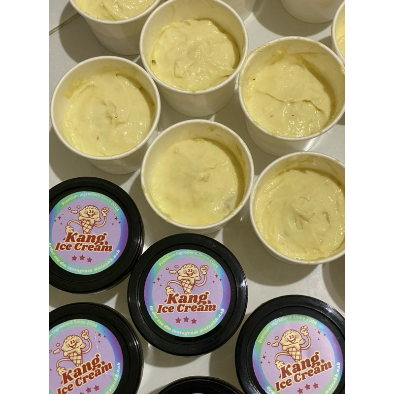 

HOMEMADE ESKRIM DURIAN ICE CREAM DUREN [KANG ICE CREAM]