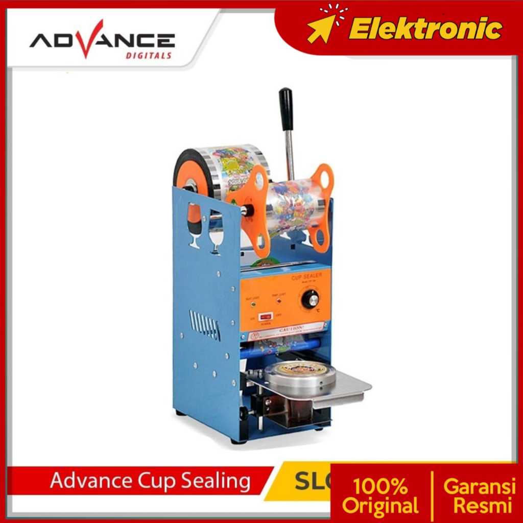 Mesin Cup Sealer Advance SLC 100 Mesin Press Gelas Plastik 22oz 18oz 16oz 14oz 12oz penutup minuman