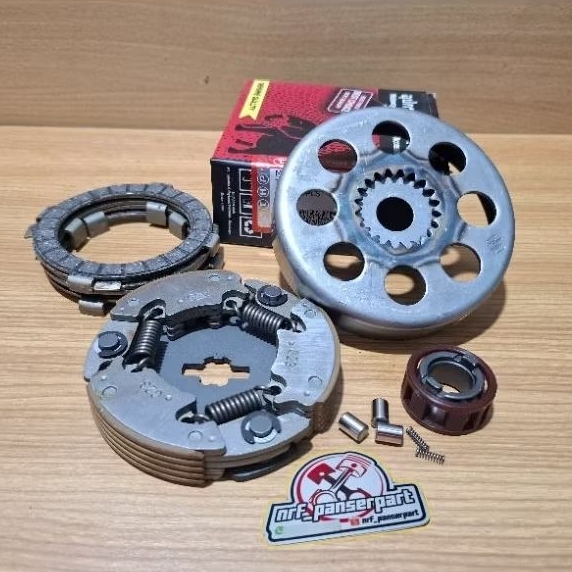 (KAMPAS KOPLING RC)//PAKET MANGKOK OTOMATIS RC 100 G23/RUMAH KAMPAS GANDA OTOMATIS KOPLING SUZUKI RC