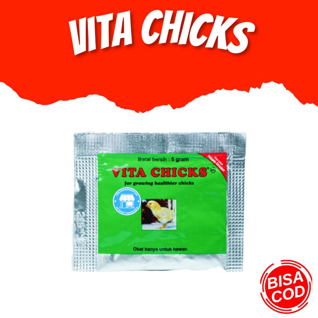 VITA CHICK Obat Pertumbuhan Ayam Suplemen Vitamin Ayam