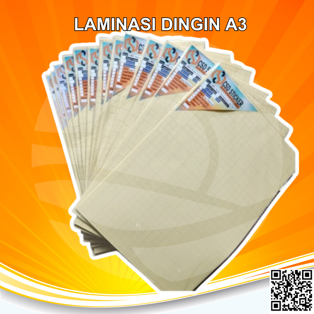 

Laminasi Dingin A3+ Gloss - Doff/Matte Plastik Lapisan Pelindung Hasil Print Agar Tahan Gores - Repack 20