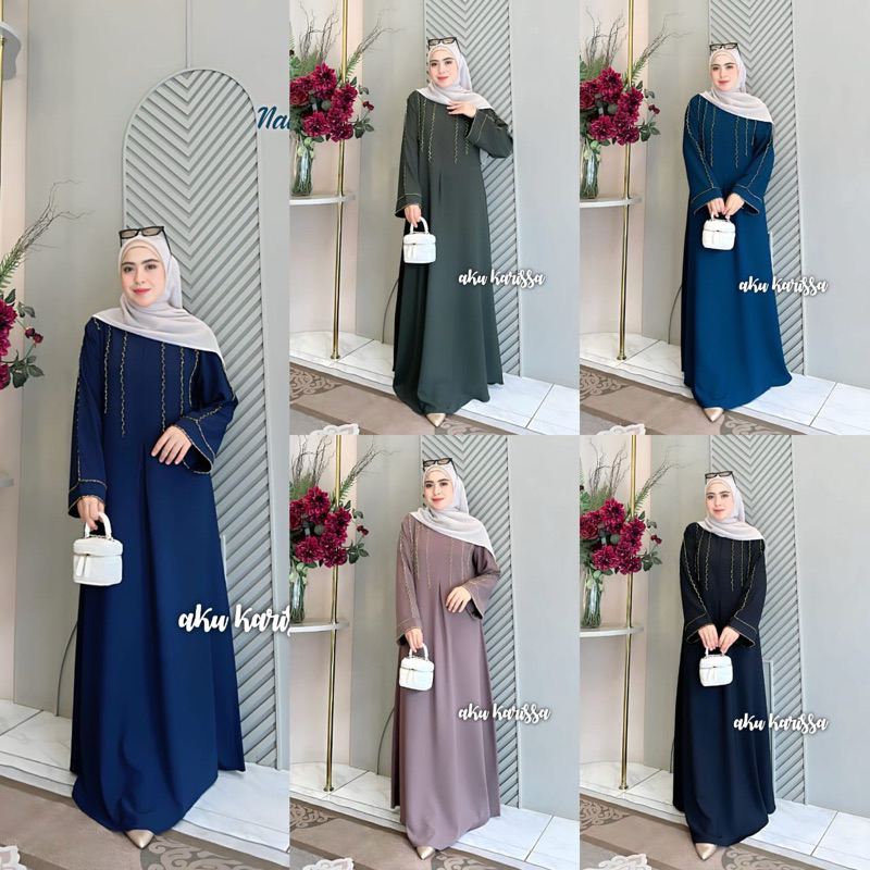 Aku karissa Lisna abaya dress - Lisna abaya dress aku karissa - gamis aku karissa