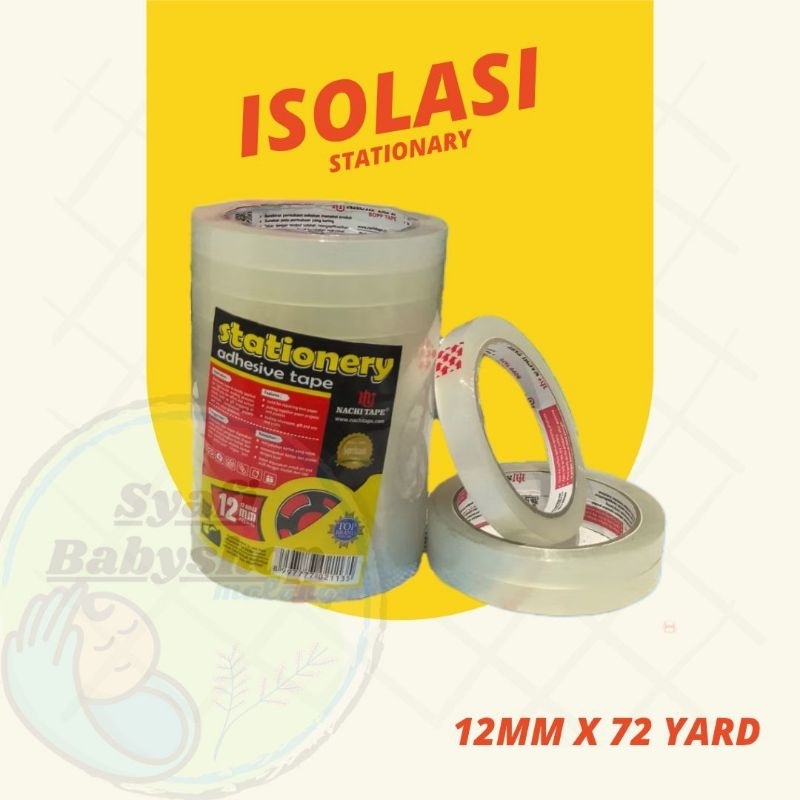 

(019) ISOLASI, SOLATIP STATIONARY by NACHI TAPE 12MM