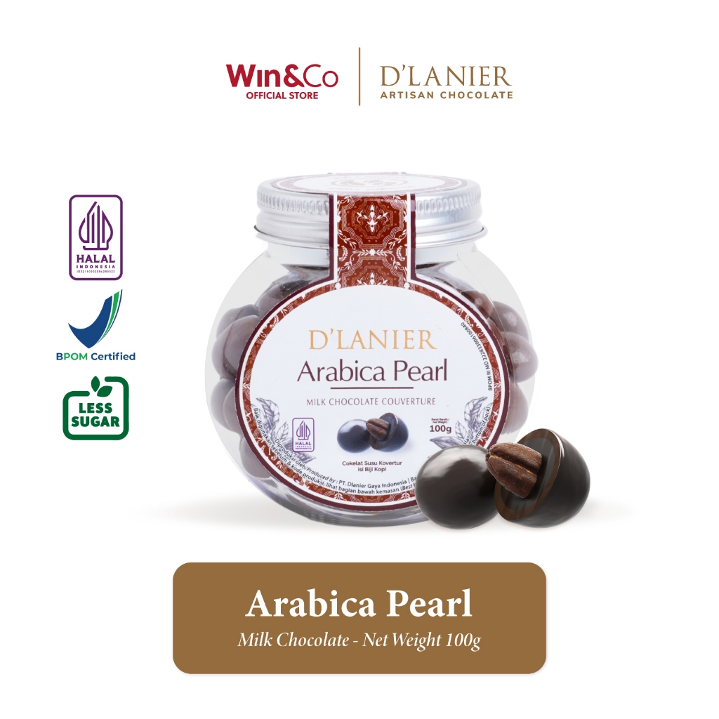 

D'Lanier Arabica Pearl with Milk Chocolate - 100 gr