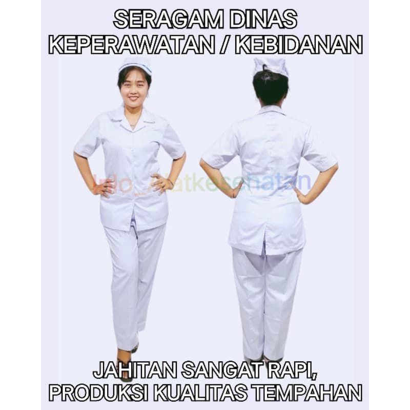 Baju DINAS Perawat Bidan  / Dinas Bidan / Dinas Perawat / Seragam Perawat Bidan