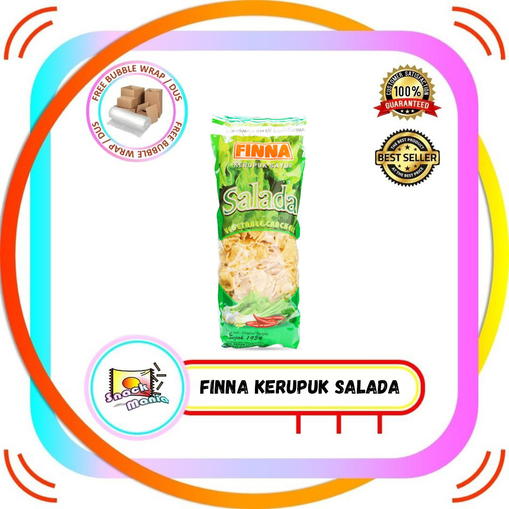 

FINNA Kerupuk Sayur Krupuk Salada 380 gr Vegetable Crackers