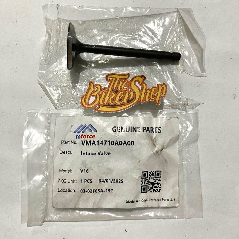 klep in sm v16 original sm sport / valve in sm v16