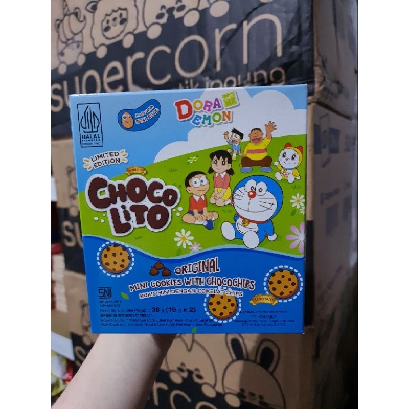 

CHOCOLITO 38GR (ISI 2 X 19GR) ORIGINAL - COOKIES CHOCOCHIPS / KUKIS COKELAT CHIPS