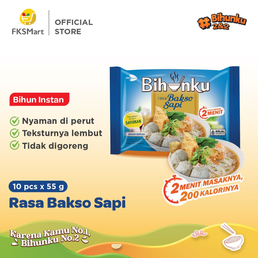 

Bihunku Bakso Sapi Paket Isi 10