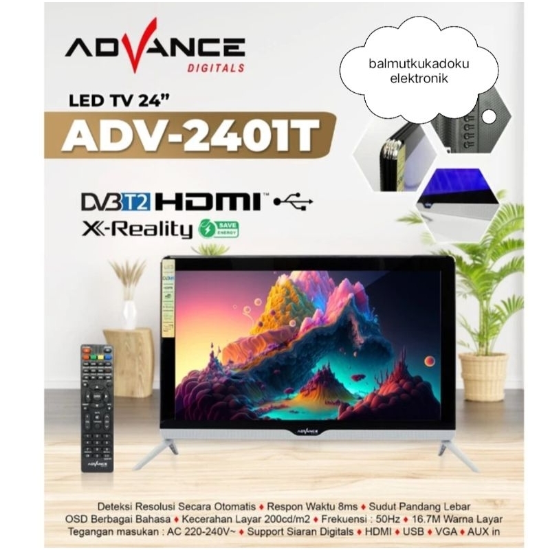 TV LED 24 INCH DIGITAL ADVANCE 24 inch Led 2401T