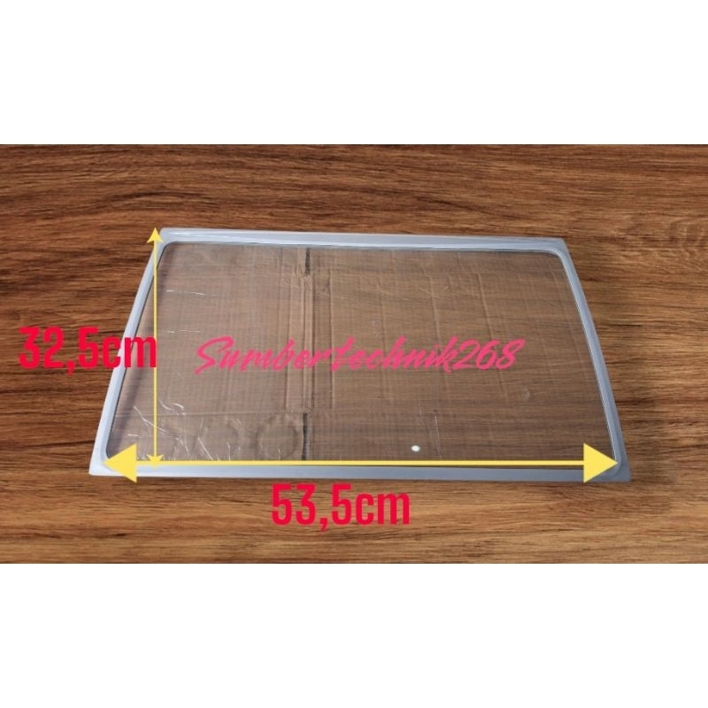 tutup kaca frizer box original aqua