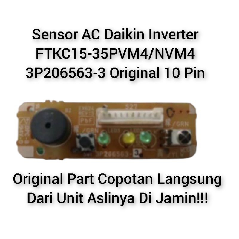 Sensor AC Daikin Inverter FTKC15-35PVM4/NVM4 3P206563-3 Original 10 Pin 3 LED