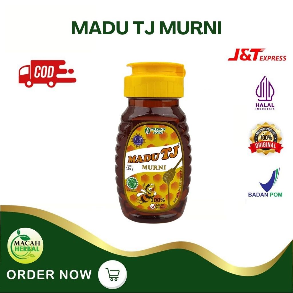 

ORIGINAL [COD] MACAH HERBAL - MADU TJ MURNI 500GR - MADU TJ TRESNO JOYO 100% MURNI
