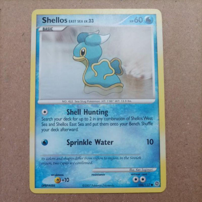 POKEMON SHELLOS EAST SEA SECRET WONDERS COMMON NON FOIL SINGLE
