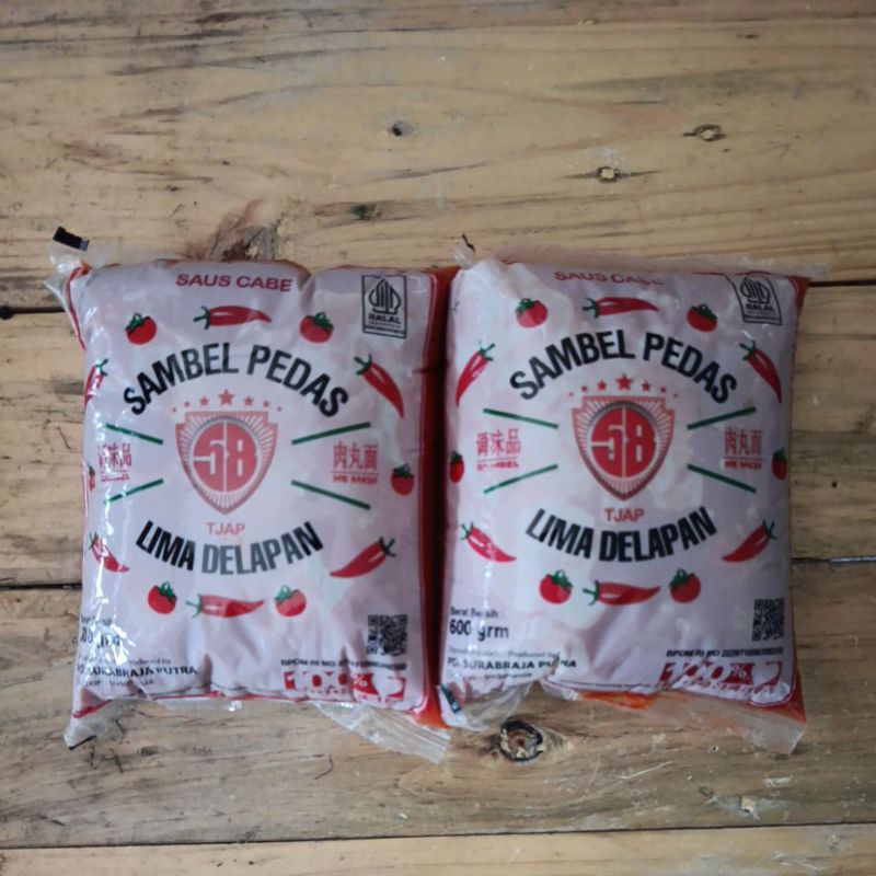 

Saus Cabe Tjap Lima Delapan 600gr