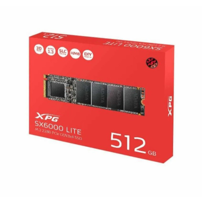 Adata SX6000 Lite 512GB M.2 NVME R 1800MB/S W 1200MB/S ASX6000NP-512GT