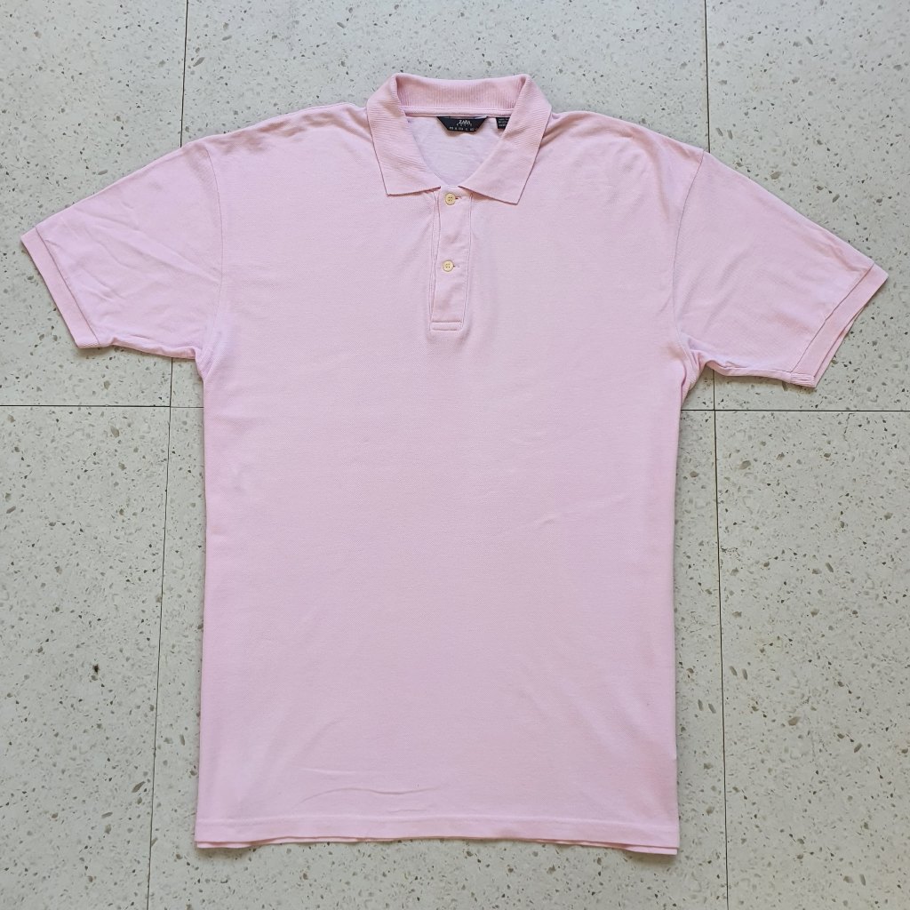 Baju Kaos Polo Zara / Size XXL - LD 58 cm / Bekas - Second - Preloved