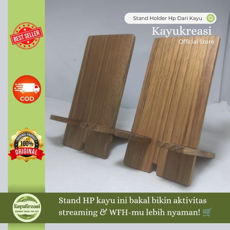 Terbaru Holder Hp Kayu - Stand Holder Hp
