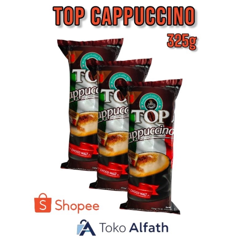 

KOPI TOP CAPPUCCINO Crunchy Choco malt isi 9 sashet x 25g