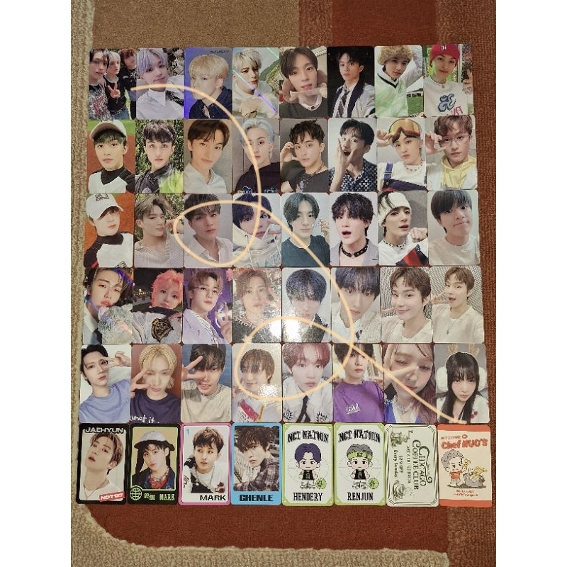 wts || want to sale photocard aab nct dream, 127, wayv, red velvet, seventeen, cahol card holder ina