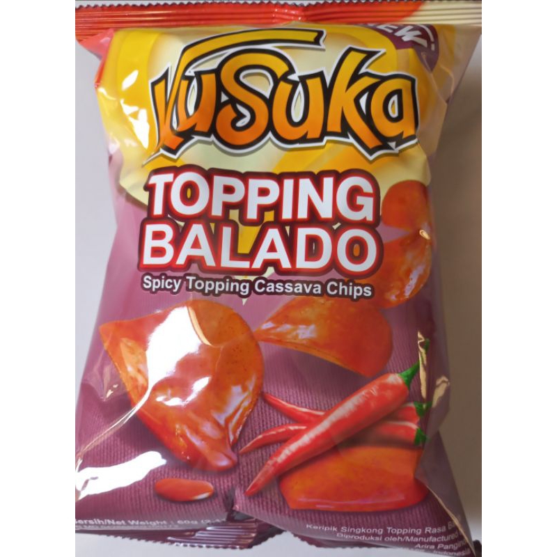 

Kusuka Keripik Singkong Toping Balado 60 gr