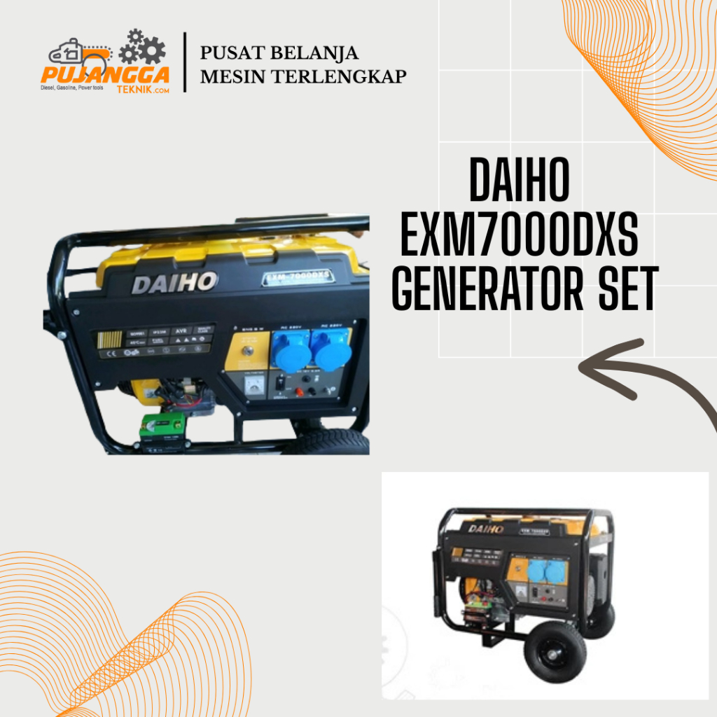 Genset DAIHO EXM7000DXS