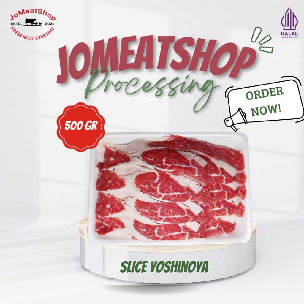 

JomeatShop I Beef Slice Yoshinoya I 250gr & 500gr