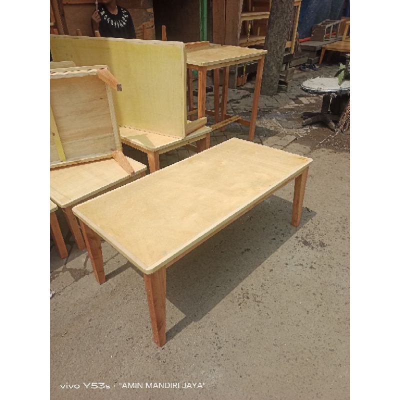 meja lesehan 100x50x40cm jati Belanda