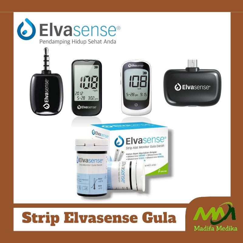 Strip Elvasense Gula  Strip  Gula Darah Elvasense Untuk Alat ON  SMART  VOICE  Strip Elvasense