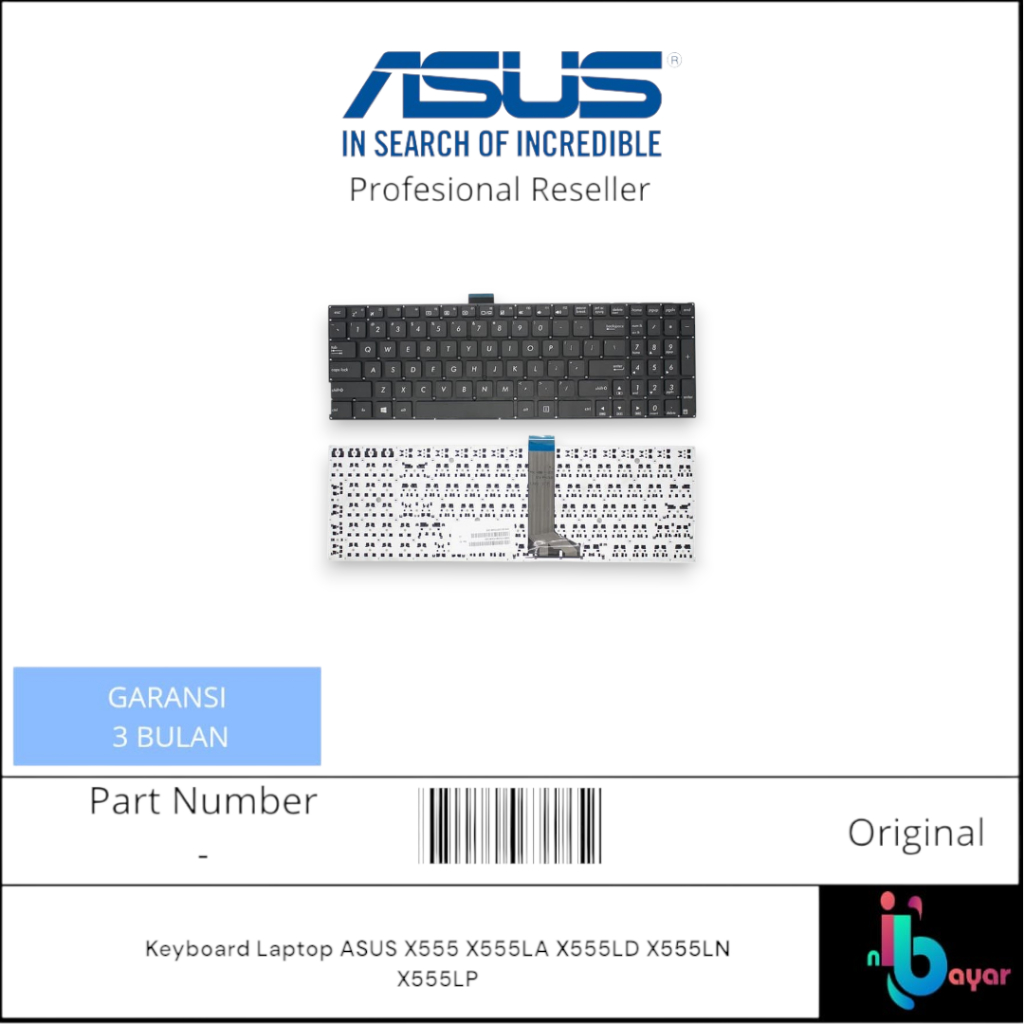 Keyboard Laptop ASUS X555 X555LA X555LD X555LN X555LP