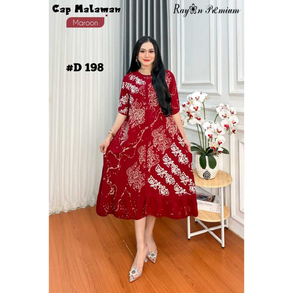 DASTER BATIK CAP RAYON PREMIUM TERBARU TERLARIS DAN KEKINIAN KAIN TEBAL DAN ADEM