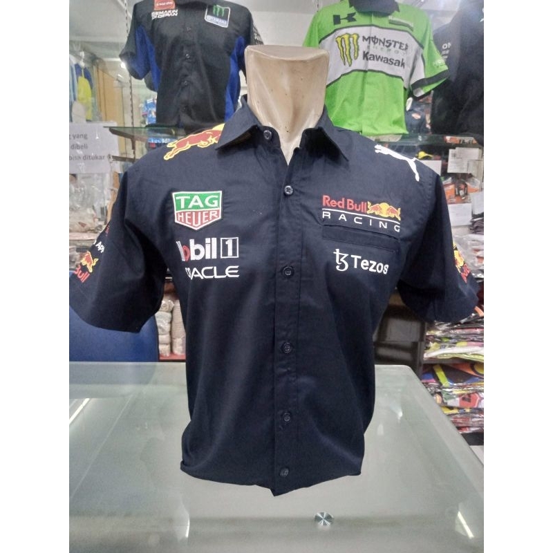 Kemeja Oracle Red Bull Racing - Team Formula 1 - F1 2023 - Mobil1 - Official Store Merchendise