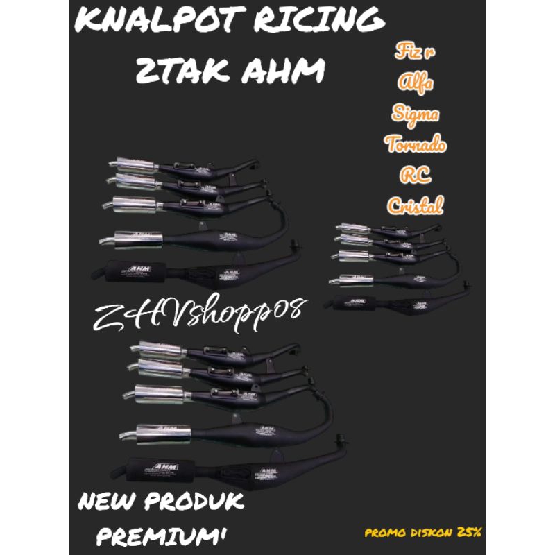 Knalpot AHM Fiz R Alfa tornado rc Kristal