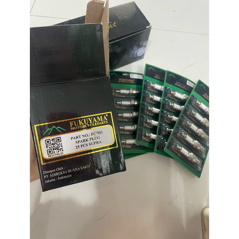 Fukuyama Busi Honda Supra Grand - kaki 1 / kode part : FC7H1 ( Isi 25 kotak )
